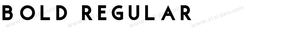 Bold Regular字体转换